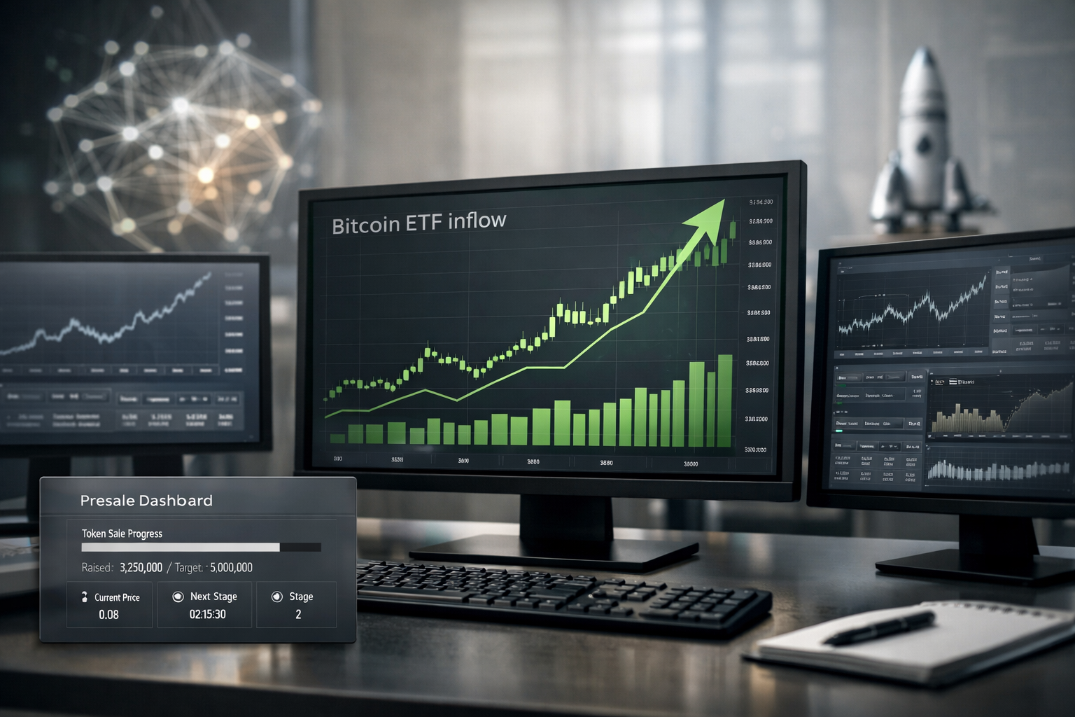 Bitcoin ETF Inflows Hit $457M as Institutions Reposition, DeepSnitch AI Rises 92%