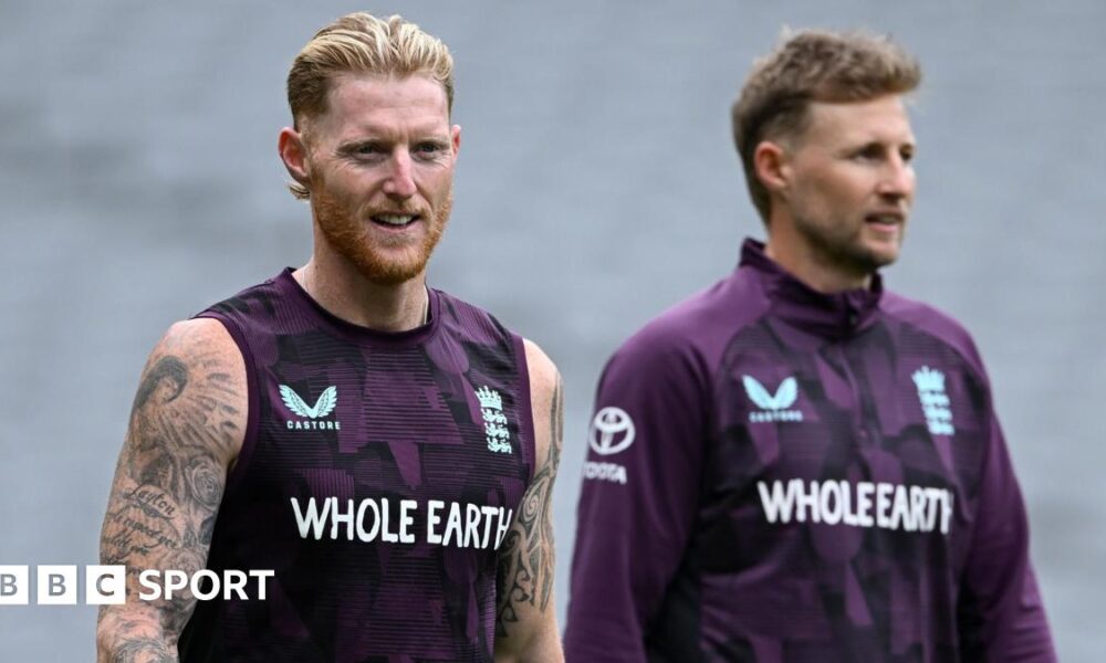 Jonny Bairstow and Ben Stokes hug after England beat New Zealand by five wickets at Trent Bridge in 2022