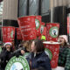 Starbucks Workers United union holds NYC rally during strike