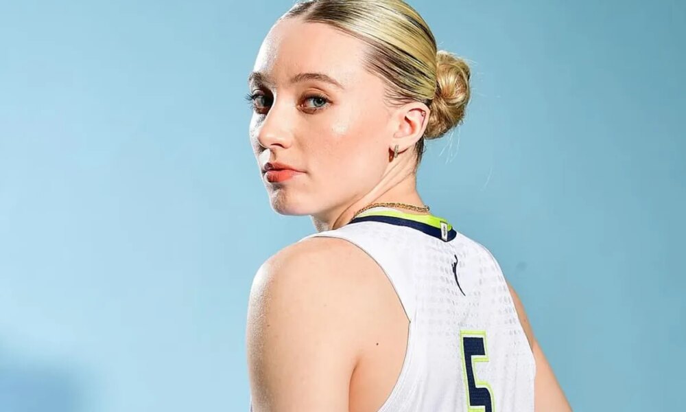 Paige Bueckers walks off after casually drilling a half-court shot that almost no one even noticed