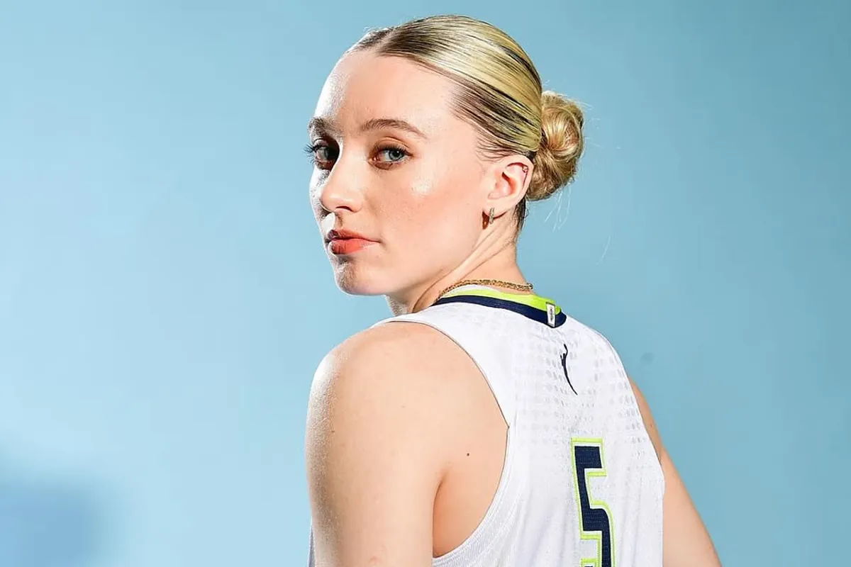 Paige Bueckers walks off after casually drilling a half-court shot that almost no one even noticed