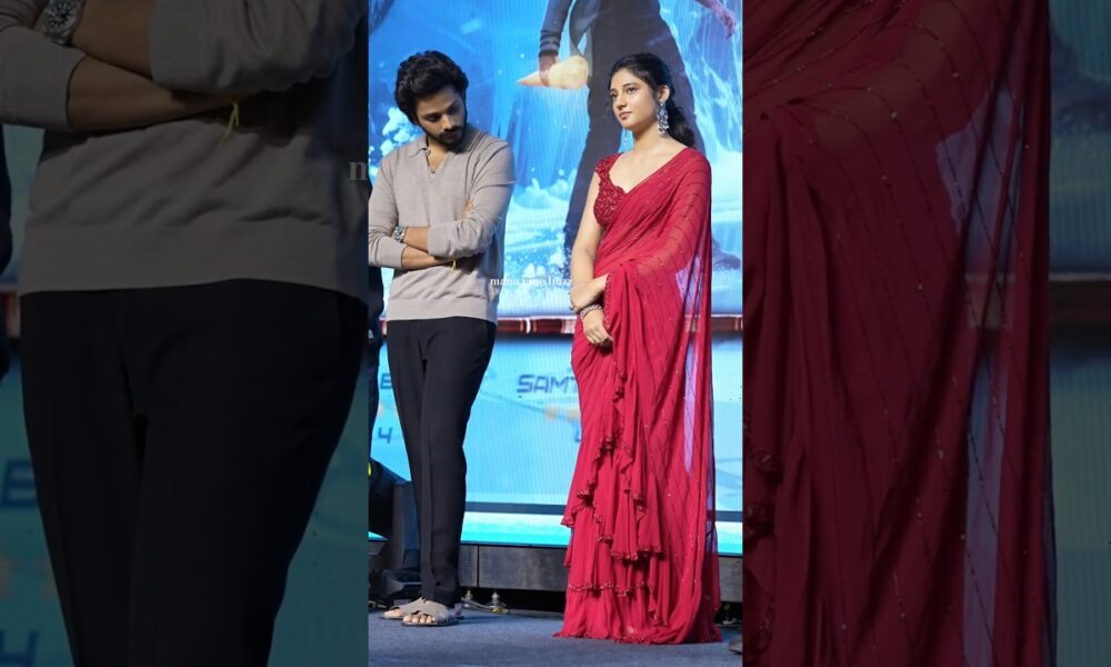 #tejasajja & #ritikanayak beautiful looks #manacinebuzz #mirai movie success meet