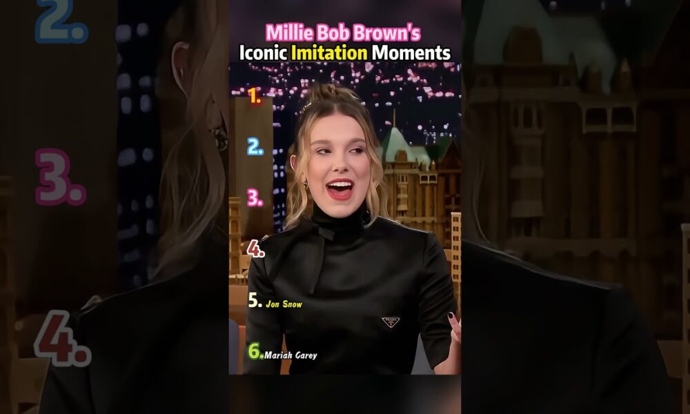 Millie Bob Brown's Iconic Imitation Moments. #usa #fypシ #funny #entertainment #milliebobby #movie