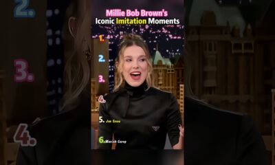 Millie Bob Brown's Iconic Imitation Moments. #usa #fypシ #funny #entertainment #milliebobby #movie