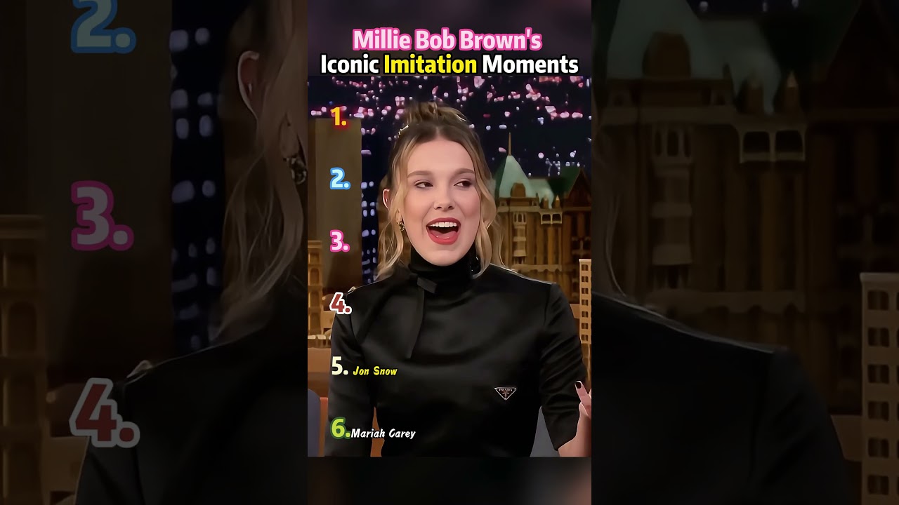 Millie Bob Brown's Iconic Imitation Moments. #usa #fypシ #funny #entertainment #milliebobby #movie