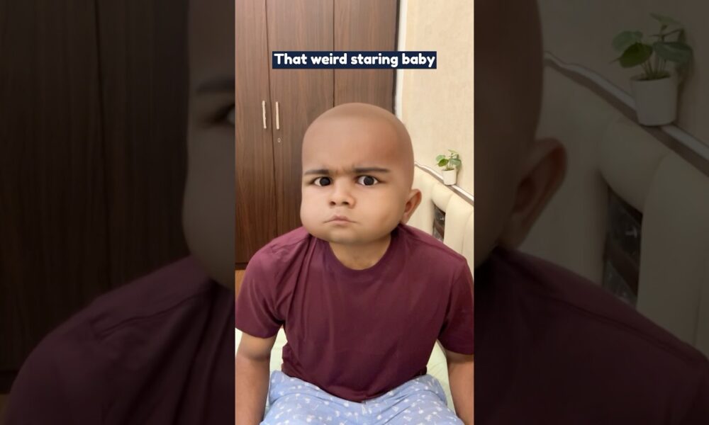 That weird staring baby | Manish Kharage #shorts