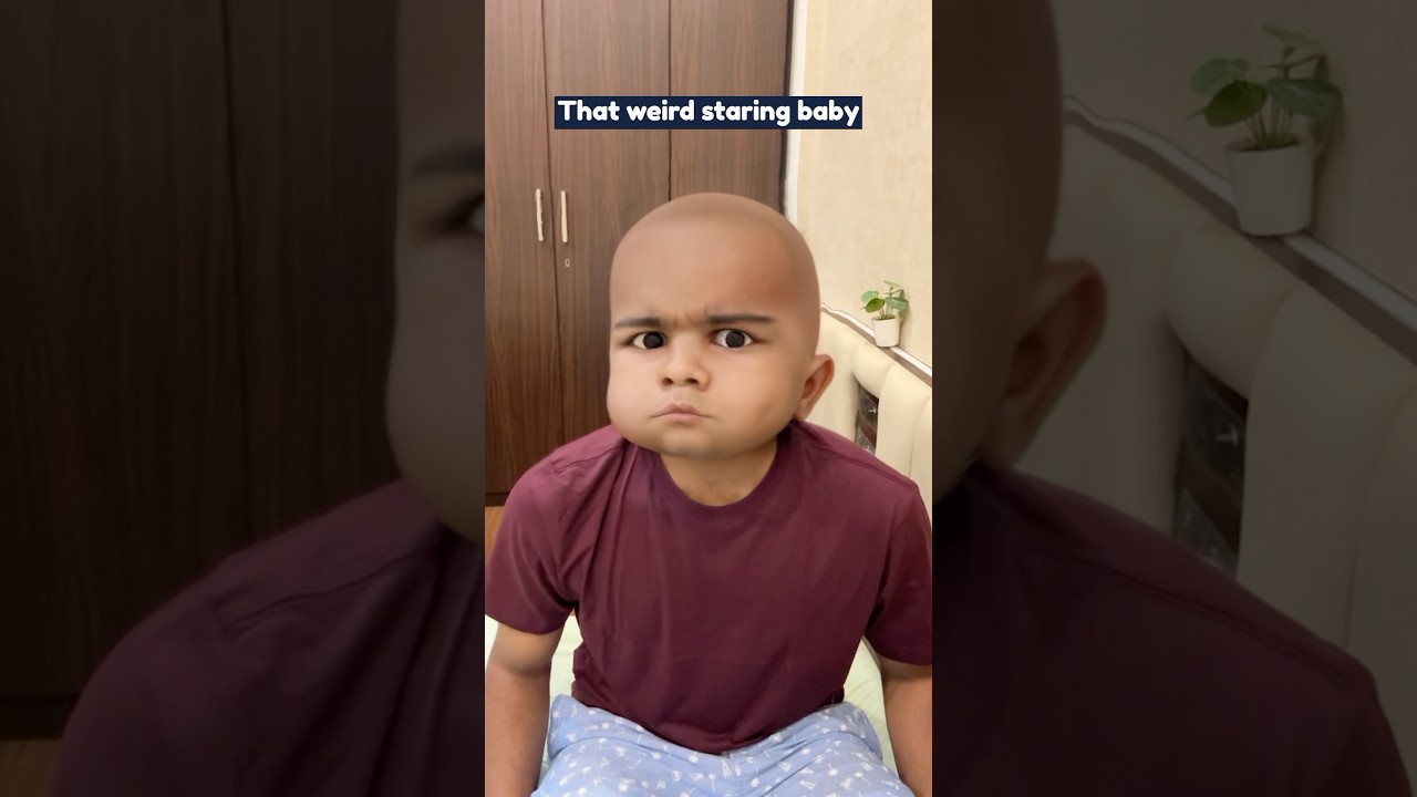 That weird staring baby | Manish Kharage #shorts