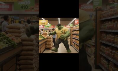 hulk supermarket #ai #aiart #entertainment #hulk #india #all