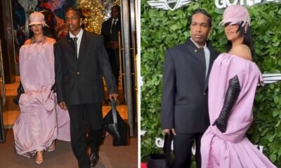 Fashion Bomb Couple: A$AP Rocky & Rihanna Step out to the Gotham Awards in a Black Chanel Suit and a Pink Off-the-Shoulder Balenciaga Gown