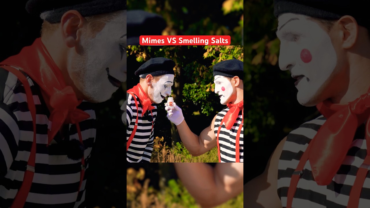 Smelling Salts Destroyed These Mimes… #shorts #funny #entertainment