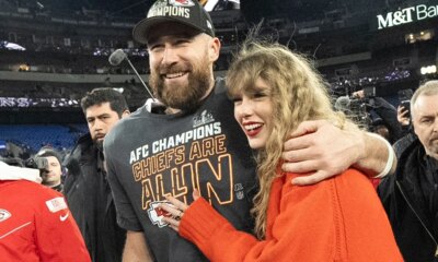 Chiefs' Travis Kelce says he and Taylor Swift have 'never argued' and fans weigh in