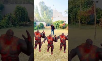 Ironman vs big zombie fight #shorts #zombie #entertainment #ironman