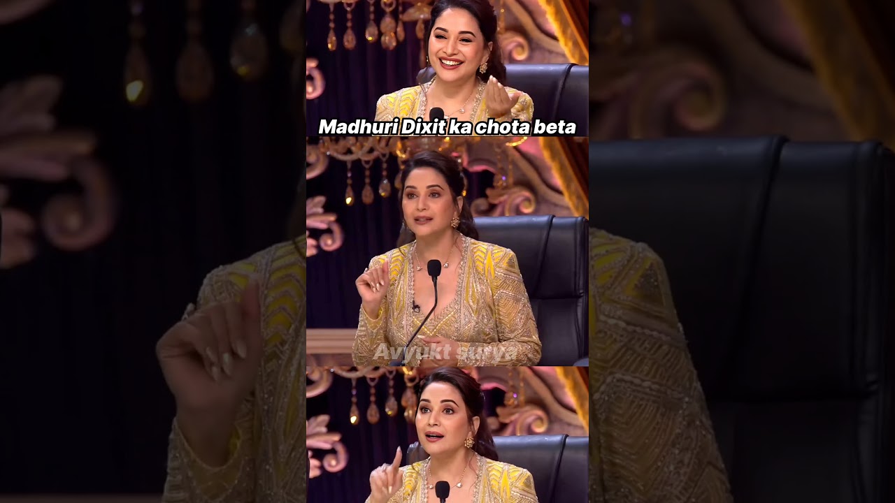 Madhuri Dixit ka chota beta ☺️#dancedeewane #madhuridikshit #Maabeta#comedy #entertainment