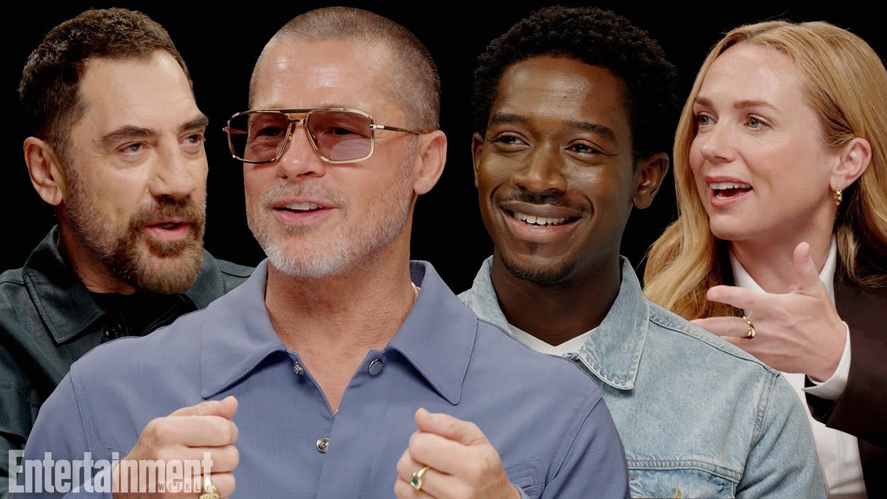 Brad Pitt & Javier Bardem on Driving 180mph & Training with Lewis Hamilton w/ 'F1' Cast