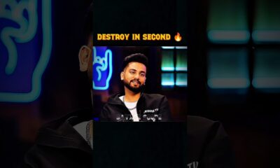 Destroy in second 🔥 wait for end ☠️ #elvishyadav #podcast #entertainment #shorts