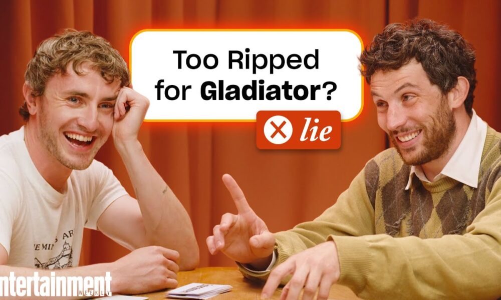 Paul Mescal & Josh O’Connor Lie to Each Other | Entertainment Weekly