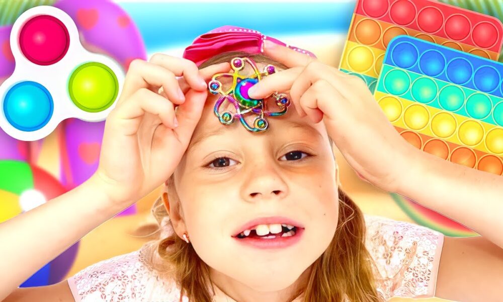 A new episode of a children's entertainment show from Nastya and dad, and their friends