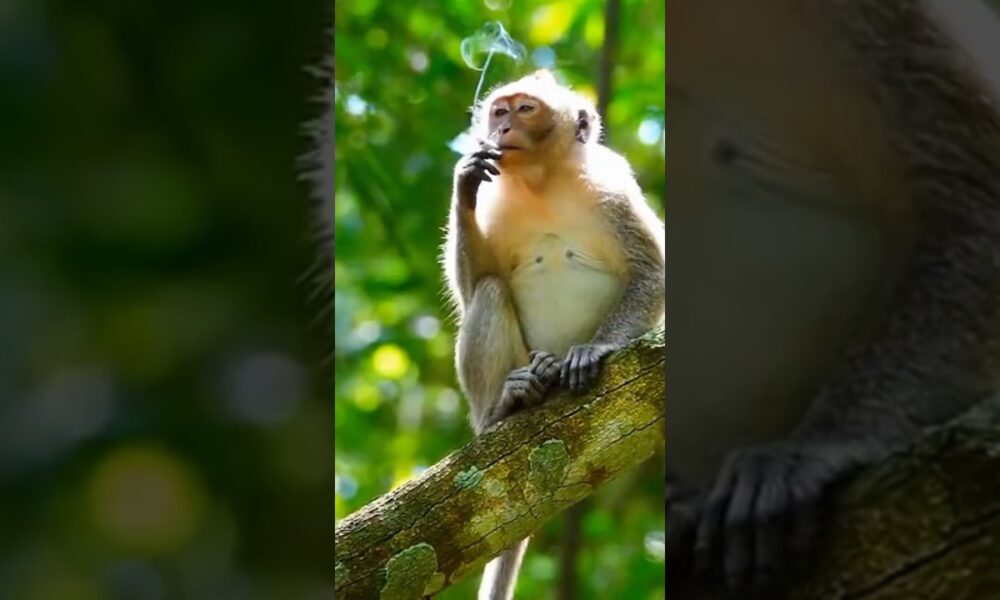 😱 #entertainment #monkey #video