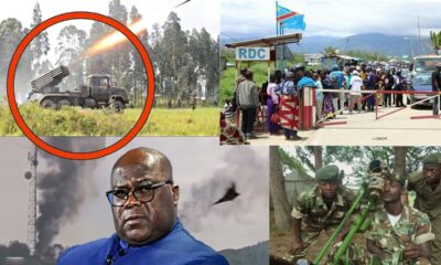 Dore amashusho yaho barashe nonaha,umupaka urafunzwe,kubera abinjira bigize impunzi,Tshisekedi