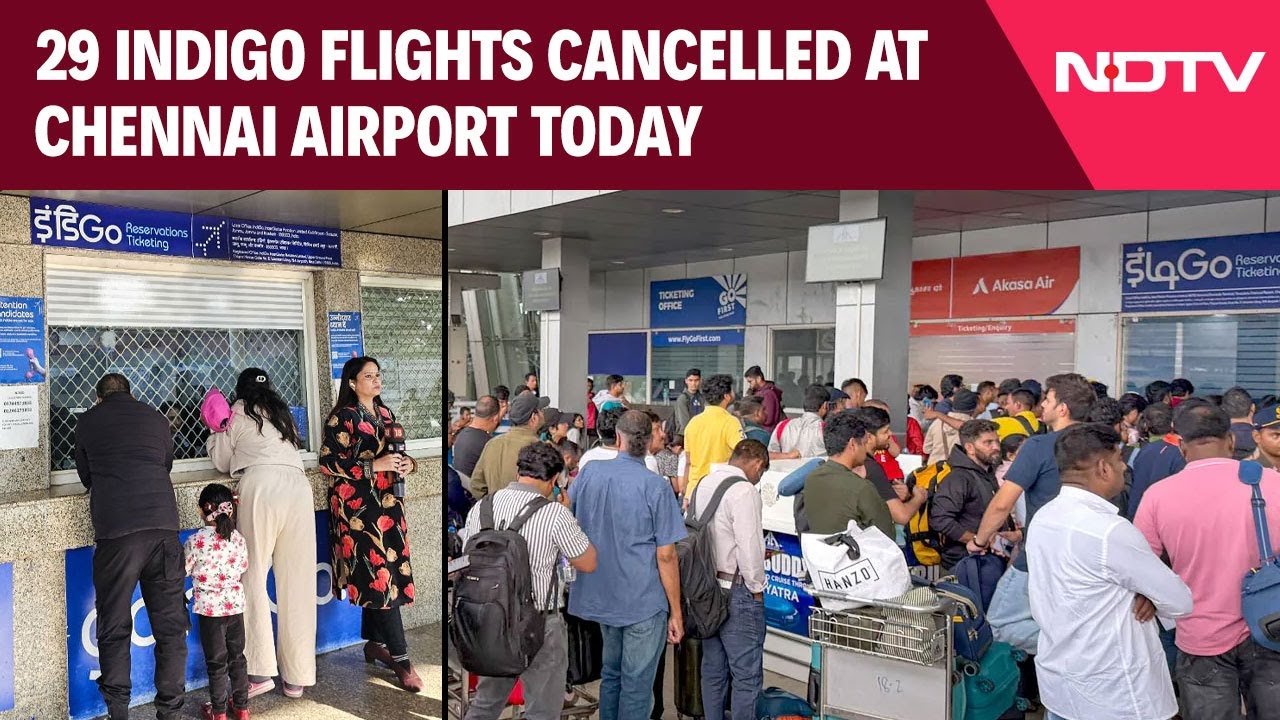 Indigo Flights News | 29 IndiGo Flights Cancelled At Chennai Airport Today