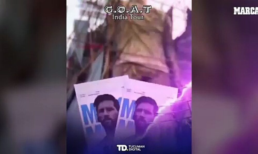 The tallest statue of Messi in the world: "It is 20 meters high and we made it in 40 days"