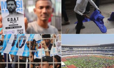Absolute chaos for Messi in Kolkata with flying seats and mass protests: "We paid 12,000 rupees"