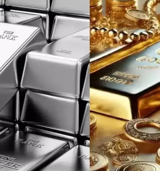 Gold, silver ease as investors book profits