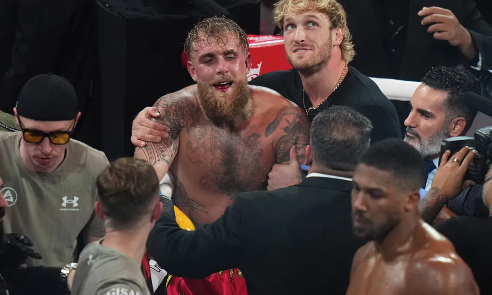 Jake Paul gives humble post-Anthony Joshua interview with bloodied, broken jaw