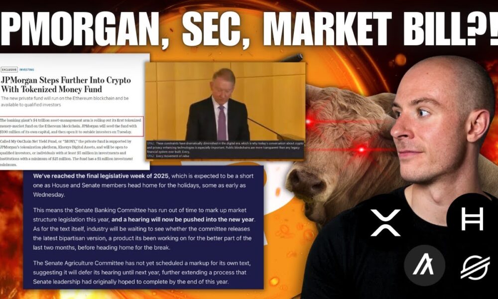 Paul Atkins 'Most Powerful Financial Surveillance'.. JPMorgan Ethereum News! No Crypto Clarity Act!