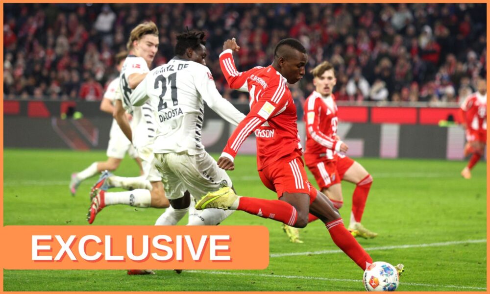 Nicolas Jackson in action for Bayern Munich