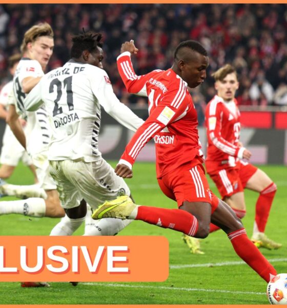 Nicolas Jackson in action for Bayern Munich