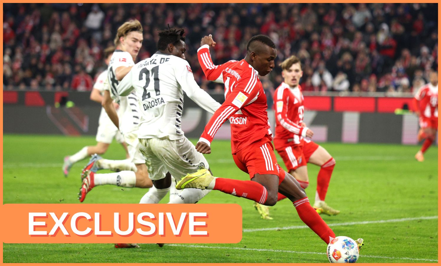 Nicolas Jackson in action for Bayern Munich