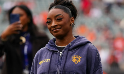 Simone Biles does an offensive dance against the Packers, Jonathan Owens' former team