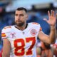 Travis Kelce arrived without Taylor Swift to what could be his last game at Arrowhead