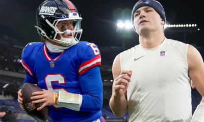 Jaxson Dart's statement compared to Drake Maye: a strong quarterback battle between the New York Giants and New England Patriots