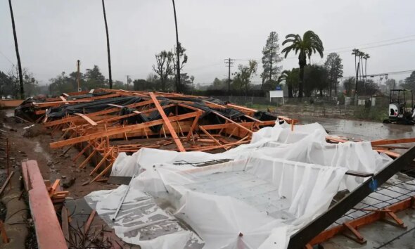 Powerful holiday storm lashes southern California, brings flash floods, mudslides