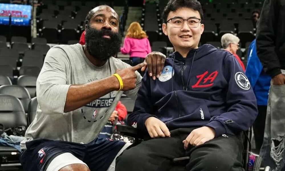 James Harden reunites with shooting survivor in touching moment for the Clippers star