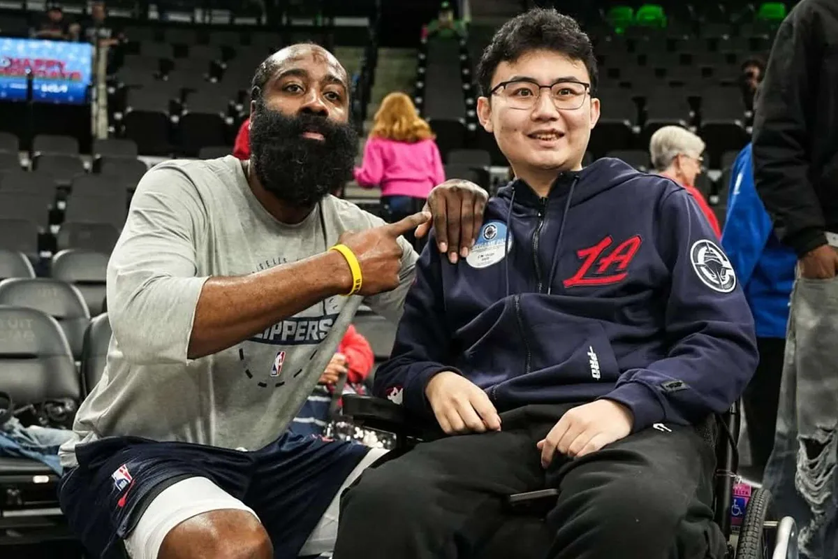 James Harden reunites with shooting survivor in touching moment for the Clippers star