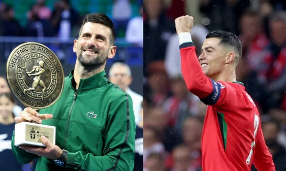 Cristiano Ronaldo compared his story to that of Novak Djokovic