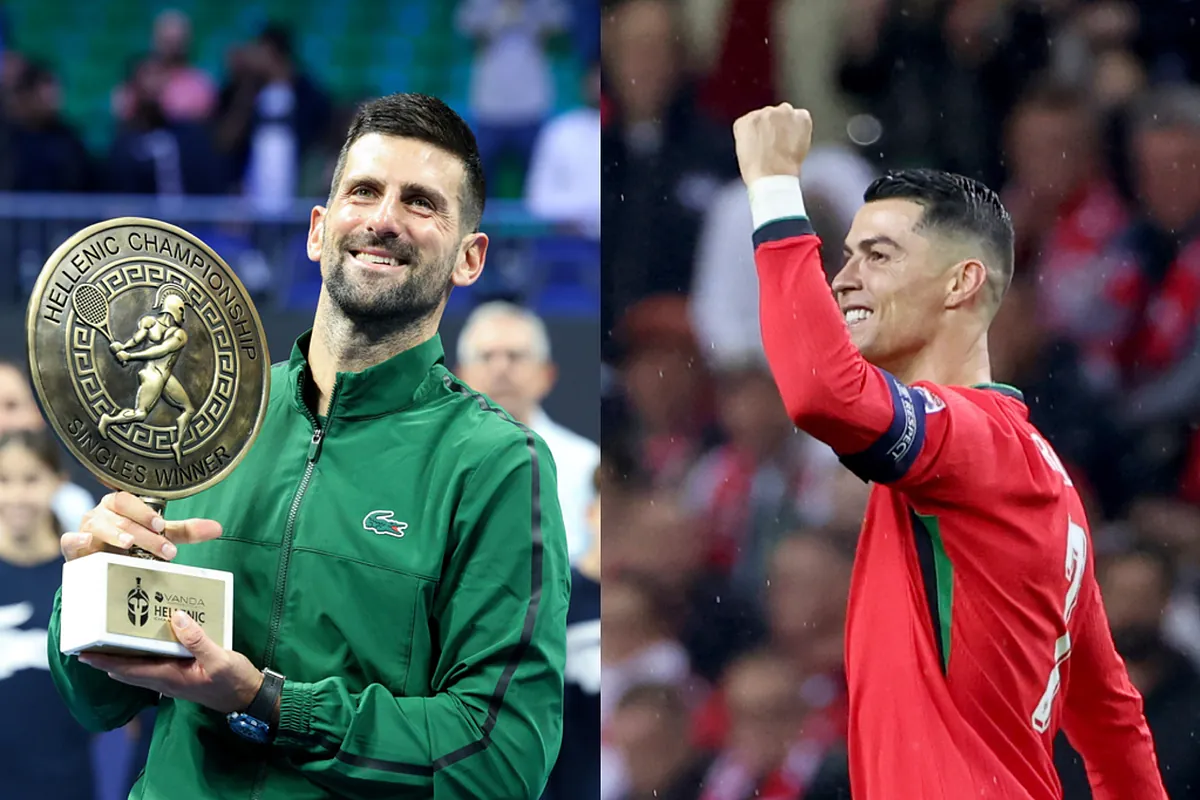 Cristiano Ronaldo compared his story to that of Novak Djokovic