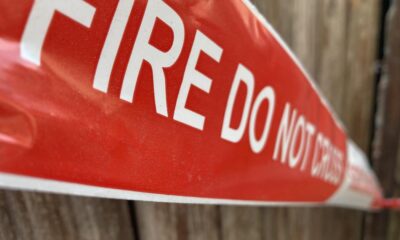 Firefighters extinguish car fire after crash in North Yorkshire