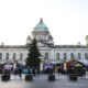 In photos: Protests over flying of Palestine flag on Belfast City Hall