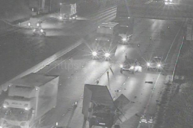 Live M1 traffic updates as lorry destroyed in early hours crash near Sheffield