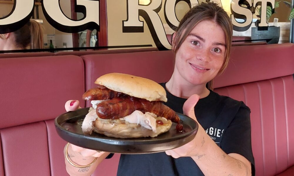 "A mouth-watering taste of Christmas" - I tried the delicious festive bap at Hoggies in Southsea