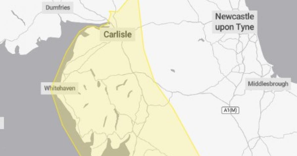 Bolton yellow weather warning in place until the early hours