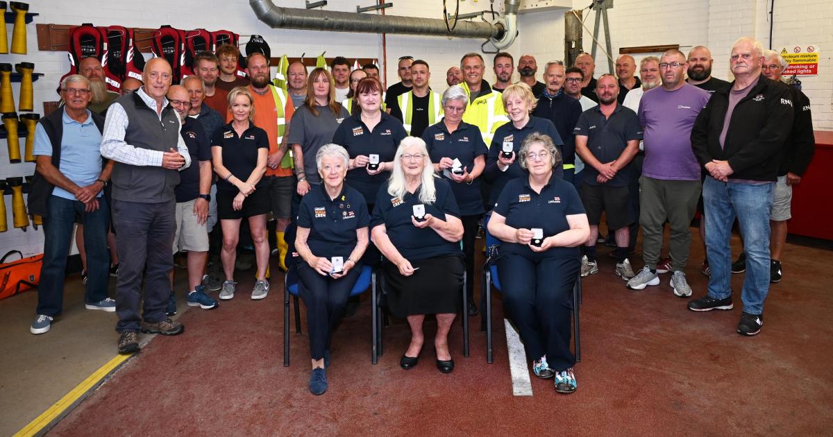 Redcar RNLI ladies guild members honoured for volunteering