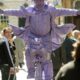 Tribute to Purpleman, legendary York street performer