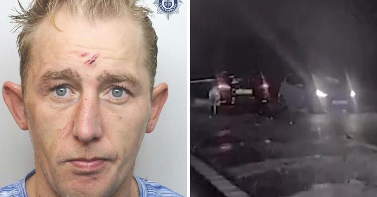 WATCH: Dangerous driver drove wrong way on M62 in police chase
