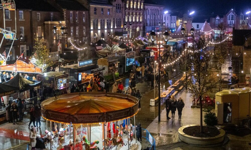 Bishop Auckland's Christmas Town opens for 2025 - in pictures