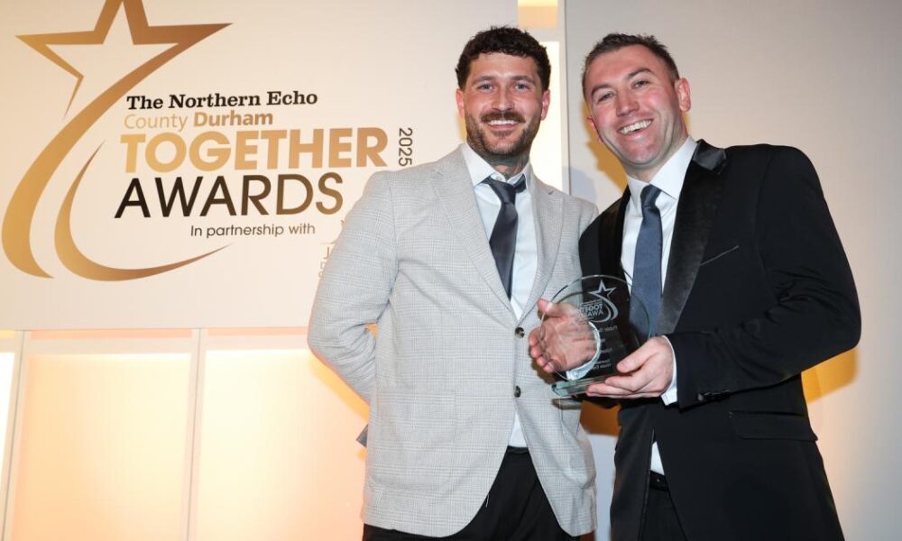 Adam Shanley wins Northern Echo County Durham Together Award